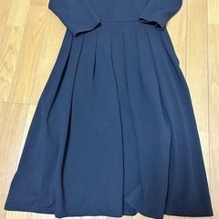 LLサイズ☆レディースフォーマルブラックワンピースの画像