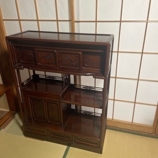 紫檀色 民藝ダンス