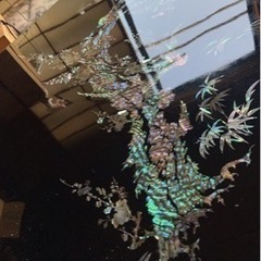 大型　螺鈿細工 テーブルの画像
