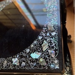 商談中　螺鈿細工 花台の画像