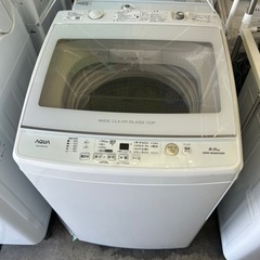 万代店　アクア　
全自動洗濯機AQR-GV80H  8.0kg ...