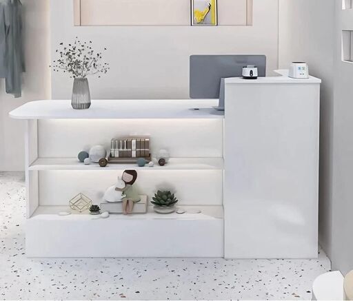 受付カウンター ショーケース付き カウンターテーブル