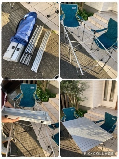 【取引完了】USED＊コールマン他キャンプ道具一式まとめて＊バラも可＊2ルームテント＊チェア以外は箱あります＊現物見てからご検討もOK