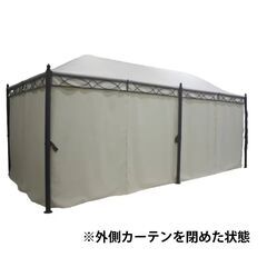 ガゼボ イベントテント 蚊帳 ガーデンマスター パーゴラシェード 大型 常設 防水 テント 大型テント 防風 防雨 ガーデンハウス 日よけ 屋外テント 移動テントの画像