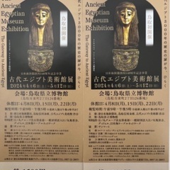 古代エジプト美術館展ペアチケット