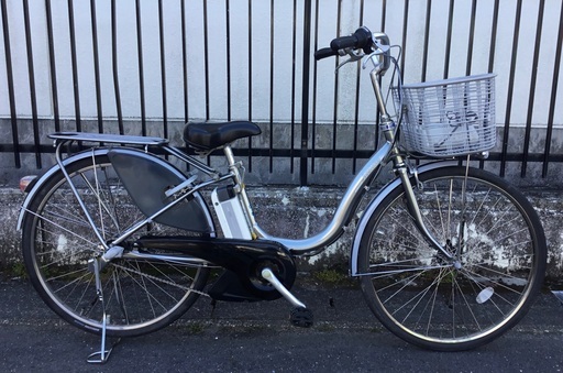 ＜整備済・良品＞ブリヂストン・アシスタ・26インチ電動アシスト自転車・シルバー