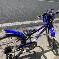 [決まりました]男の子用自転車　サイズ22/ブルーの画像