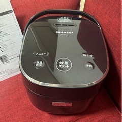 SHARP ジャー炊飯器 3合炊き (KS-CF05B) ブラッ...