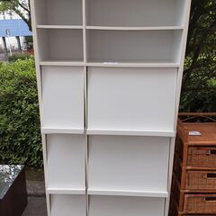 リサイクルショップどりーむ天保山店　No12932　棚　シェルフ　ホワイトの画像