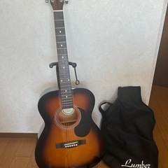 アコースティックギター　スタンド・ケース付