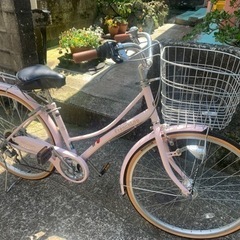 取り引き中／26インチ自転車・ほぼ未使用