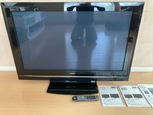42インチ プラズマテレビ HDD250GB内蔵 日立 P42-HR02  2008年製リモコン付き Wooo HITACHI 札幌市手稲区