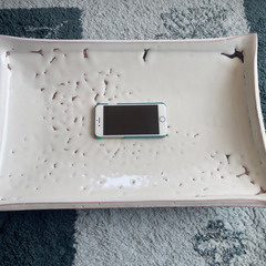 【新品未使用】萩焼板皿/大皿の画像