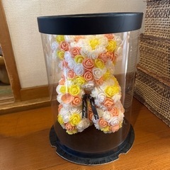 【予約済】ギフト　お花のクマ