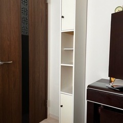 【お譲り先決定しました】白い収納棚　の画像