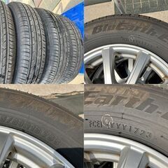 バリ溝【タイヤ・ホイールセット】145/80R13 タイヤ23年製 ヨコハマ