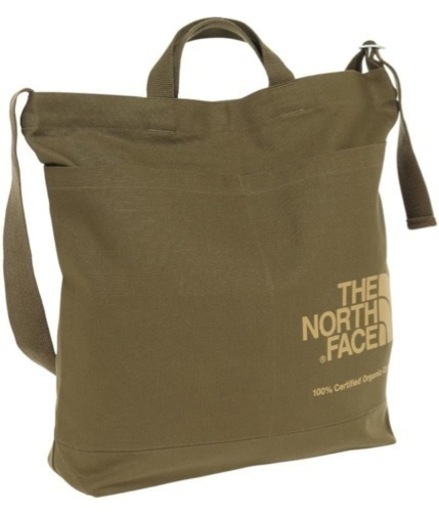 新品　未使用品‼️ THE NORTH FACE 　ノースフェイス‼️ 　寸法;H38×W42×D10cm Weight;約265g 環境に配慮したオーガニックコットン素材のショルダーバッグ 中型サイズ フロント左右にポケット/内側にマルチに使えるポケットとループつき/長さ調整可能なショルダーストラップ/GOTS認証 説明 環境に配慮したオーガニックコットン素材のショルダーバッグです。通学やお買い物といったデイリーユースから、キャンプや野外フェスなどのアウトドアシーンまで幅広く使いやすい、38×42×