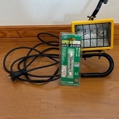 屋外用ハロゲンライトとハロゲン交換球　