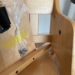 澤田木工所　折りたたみ式ローチェア　(テーブル固定用部品紛失)の画像