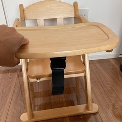 澤田木工所　折りたたみ式ローチェア　(テーブル固定用部品紛失)の画像