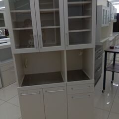 ★ジモティ割あり★  レンジボード ホワイト H180×D44×...