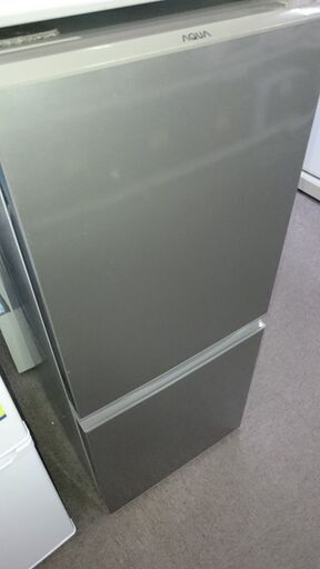 （2024.6.8お買い上げありがとうございます。）アクア　2ドア冷蔵庫126L　２０２１年製　AQR-13K　グレー　48ｃｍ幅　霜取り付き　単身向け　　高く買取るゾウ八幡東店