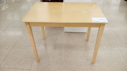 特別値引き★ジモティ割あり★ 株式会社幸家具会館 ダイニングテーブル ナチュラル H70×D60×W90 クリーニング済み TJ5679