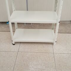 ★ジモティ割あり★  ラック クリーム H73.5×D30×W6...
