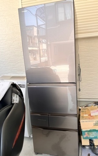 お話中。美品 東芝 TOSHIBA冷凍東芝冷蔵庫 ベジータ GR-U470GZ 2022年製