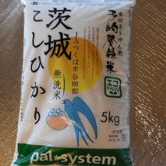 無洗米５Kg  ♦生協パルシステム茨城こしひかり♦