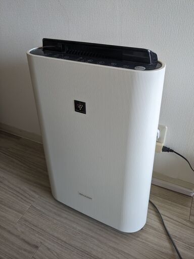 シャープ 加湿 空気清浄機 プラズマクラスター 7000 スタンダード 13畳 / 空気清浄 23畳  ホワイト KC-H50-W 2020年製 完動品