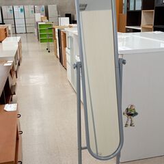 ★ジモティ割あり★  ミラー 灰色 H×D×W クリーニング済み...