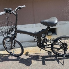 最終値下げ‼️折りたたみ自転車　ブラック　６速変換