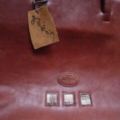 白馬　一点もの手作り本革かばん　３万円ぐらいの品　バッグの画像