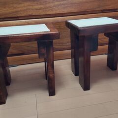 【中古】木製の椅子（置き台としての利用可能）