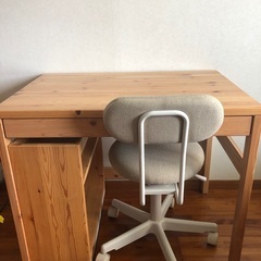 無印良品＞机・椅子・ワゴン3点セット