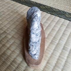 【重さ記載しました！希少！】南極の石（小）手作りの台座付きの画像