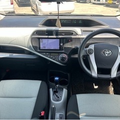 【支払総額25万円】人気車種アクアお買い得ハイブリッド車両！車検付き♩フルセグTV Bluetooth 機関良好 内外装良好 エアコンバッチリの画像