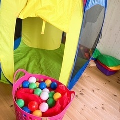 無料ボールプールセットとパズルもあります