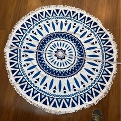 未使用品【SUN HEART】ラウンドビーチタオル 丸型の画像