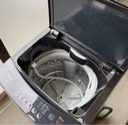【引き取り限定】家電セット　アイリスオーヤマ　IAW-T803BL-B 洗濯機、電子レンジ、炊飯器