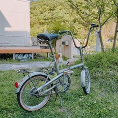 折りたたみ自転車　昭和レトロの画像