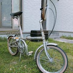 折りたたみ自転車　昭和レトロの画像