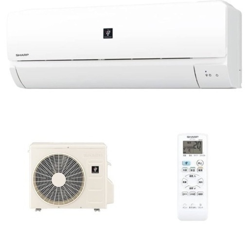 美品シャープ　エアコン　プラズマクラスター　室外機　AY N22DM家電 季節、空調家電 エアコン