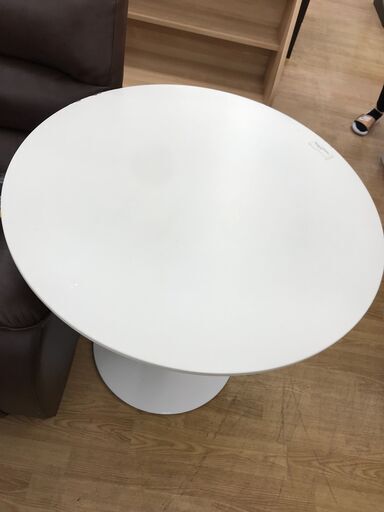 ★ジモティ割あり★  丸テーブル ホワイト クリーニング済み KJ5043
