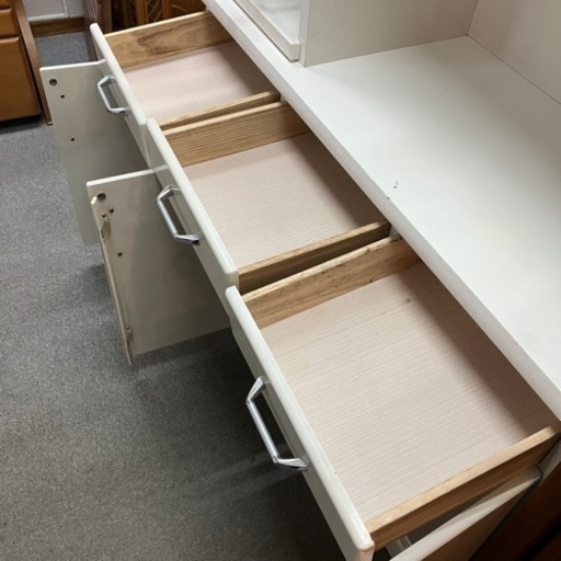 北海道 帯広 家具 収納家具 食器棚 キッチン収納 白 ホワイトの通販は 