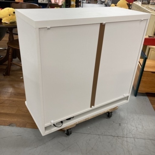 S743 ★ 地球家具 ガラスコレクションケース ライト付き 幅90cm USED