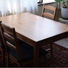 IKEA　ダイニングセットの画像