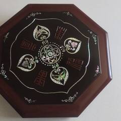 【未使用】 螺鈿工芸　漆器 漆芸 九節板 クジョルパン 宮廷料理...