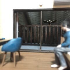 3Dプリント作品「The Man and the Horned Owl」の画像